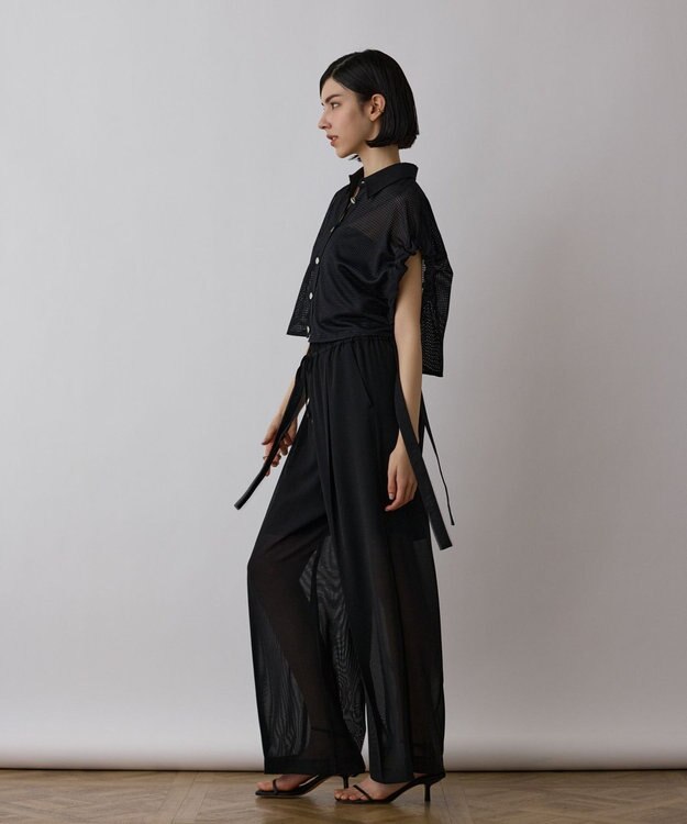 GRACE CONTINENTAL ソフトファイユパンツ ブラック