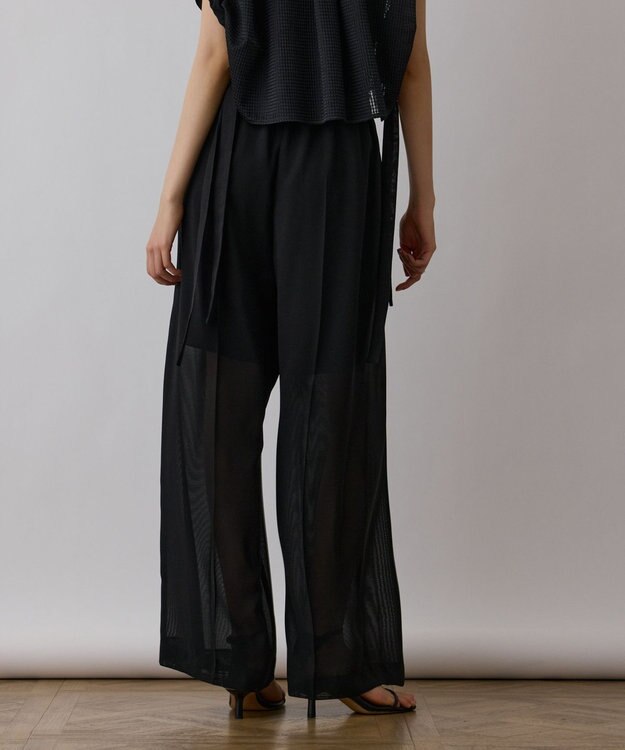 GRACE CONTINENTAL ソフトファイユパンツ ブラック