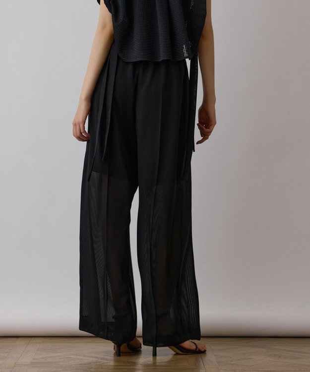 GRACE CONTINENTAL ソフトファイユパンツ ブラック