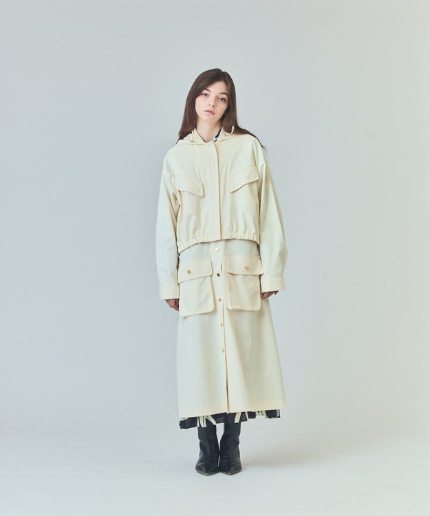 GRACE CONTINENTAL ミリタリー3WAYコート キナリ