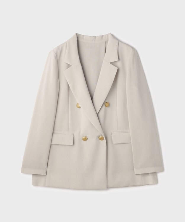 GRACE CONTINENTAL バックタックテーラードジャケット ベージュ