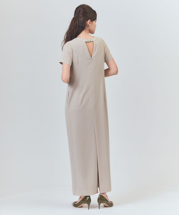 GRACE CONTINENTAL コサージュビジュードレス ベージュ