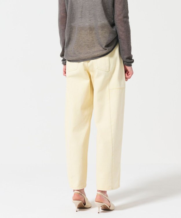 GRACE CONTINENTAL エッグラインデニムパンツ イエロー
