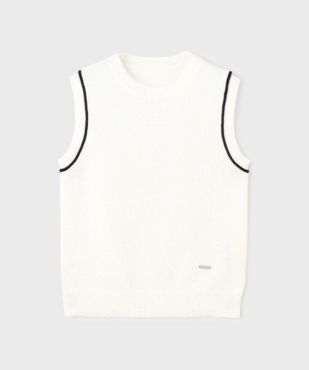 GRACE CONTINENTAL カノコニットトップ ホワイト