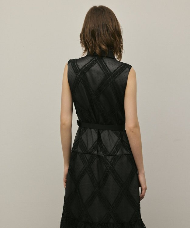 GRACE CONTINENTAL チュールレースワンピース ブラック