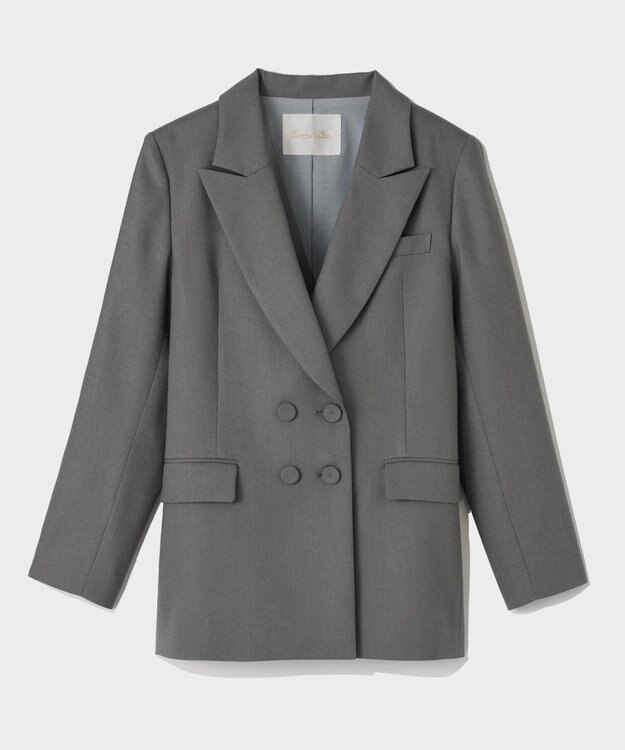 GRACE CONTINENTAL サイドベンツジャケット グレー