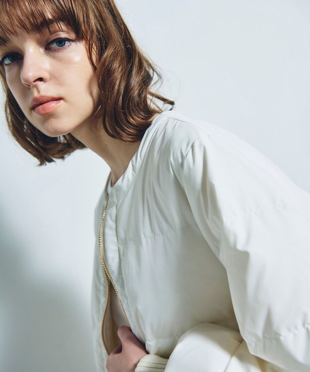 GRACE CONTINENTAL ボアコンビダウンジャケット キナリ