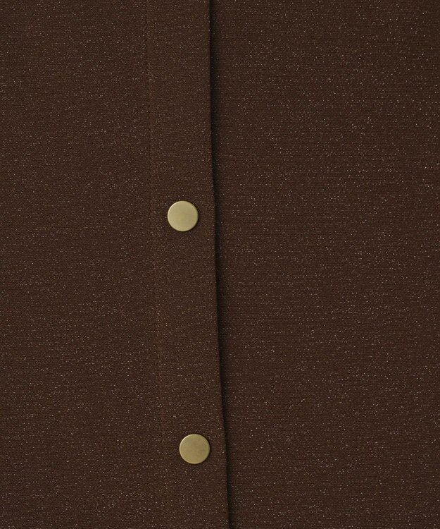 GRACE CONTINENTAL ラメカットスカート ブラウン