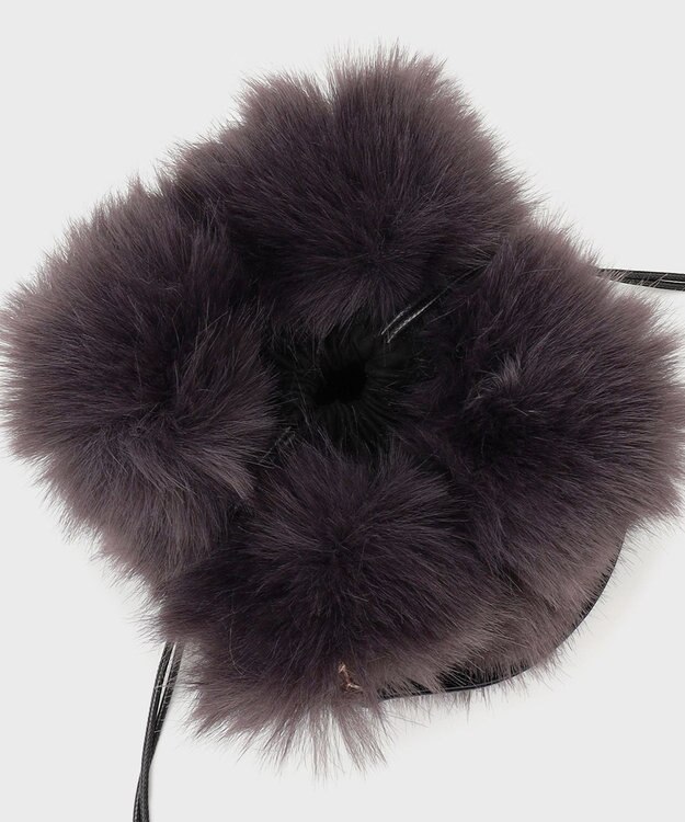 GRACE CONTINENTAL マルチwayファーバッグ チャコール