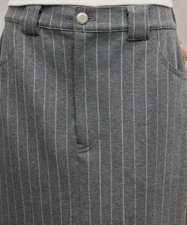 GRACE CONTINENTAL ジャージタイトスカート ストライプ