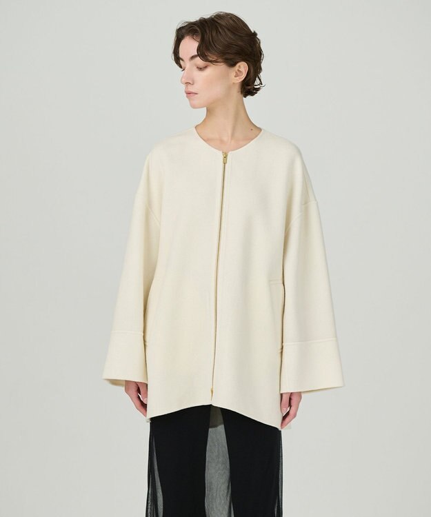 GRACE CONTINENTAL フードストールリバーコート キナリ