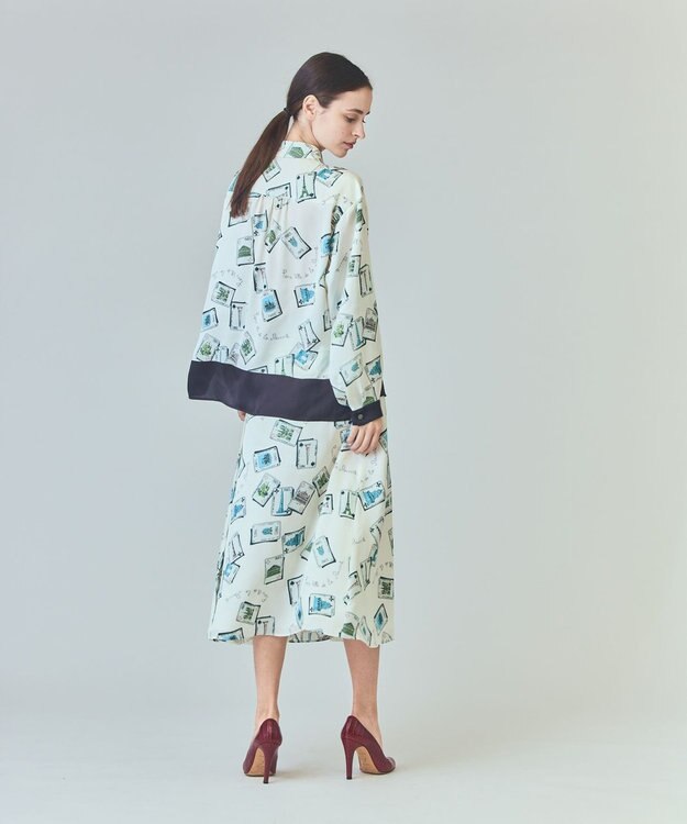 GRACE CONTINENTAL トランププリントブラウス キナリ