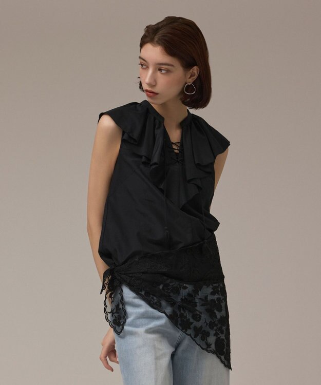 GRACE CONTINENTAL レースバブーシュカ ブラック