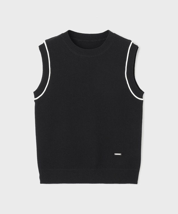 GRACE CONTINENTAL カノコニットトップ ブラック