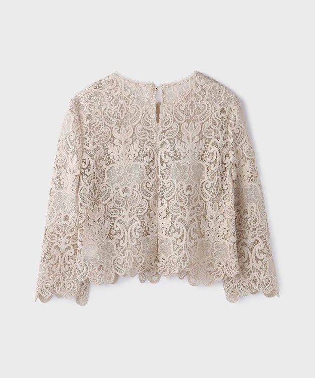 GRACE CONTINENTAL レ－スブラウス ベージュ