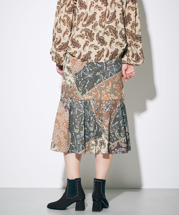Grace Continental グレースコンチネンタルペイズリー柄　スカート キルトペイズリープリントスカート / GRACE CONTINENTAL | GRACE