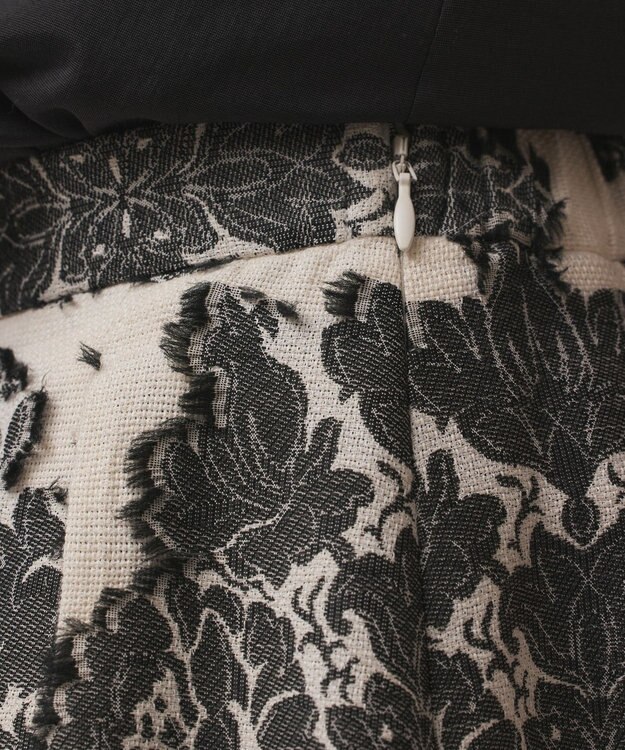 GRACE CONTINENTAL ダマスクジャガードタックスカート キナリ