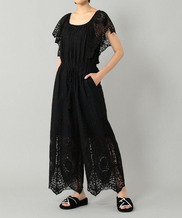 いちご　GRACE CONTINENTAL カットワーク　サロペット LIFE STYLE WEAR】カットワークサロペット / GRACE CONTINENTAL