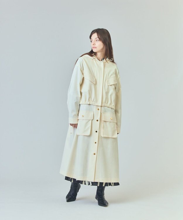 GRACE CONTINENTAL ミリタリー3WAYコート キナリ