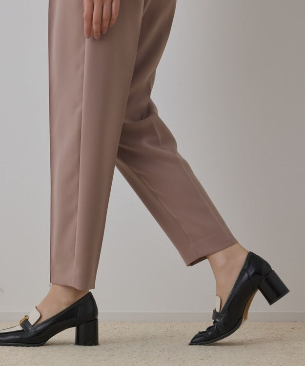 GRACE CONTINENTAL ハイウエストテーパードパンツ ピンク