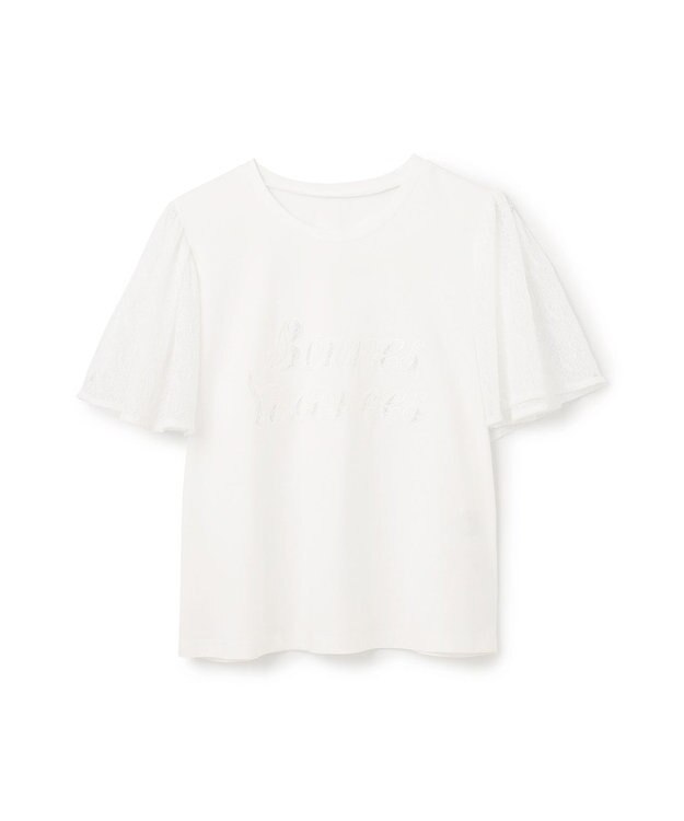 GRACE CONTINENTAL レースロゴTシャツ ホワイト