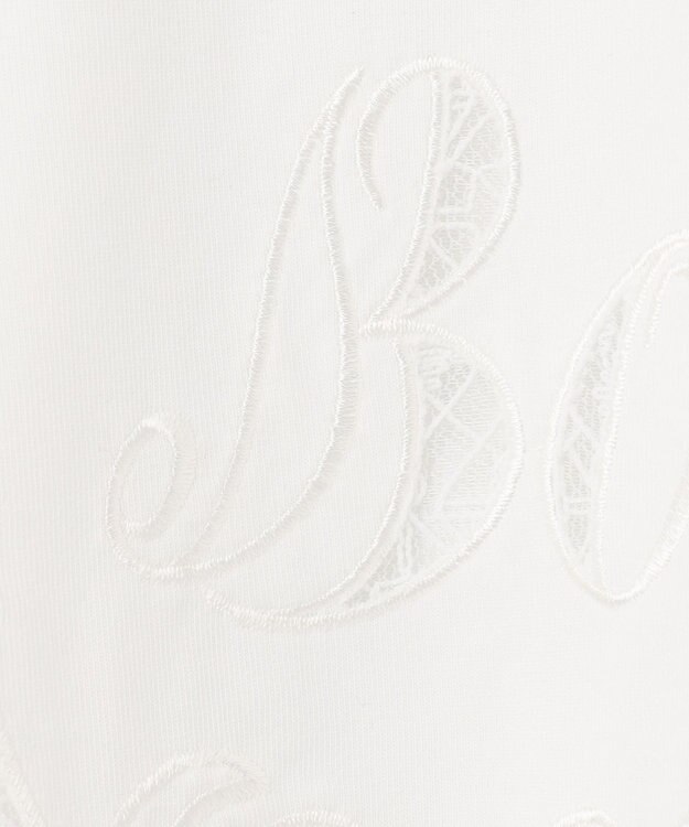 GRACE CONTINENTAL レースロゴTシャツ ホワイト