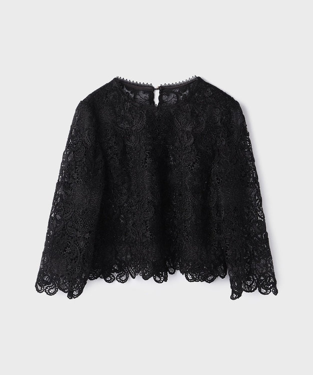 GRACE CONTINENTAL レ－スブラウス ブラック