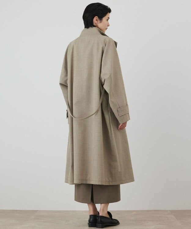 GRACE CONTINENTAL ウールテントラインコート ベージュ
