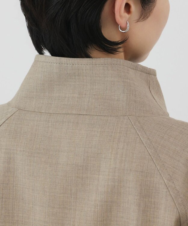 GRACE CONTINENTAL ウールテントラインコート ベージュ