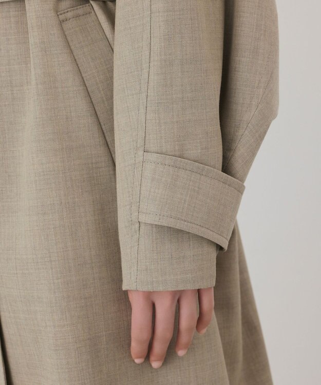 GRACE CONTINENTAL ウールテントラインコート ベージュ