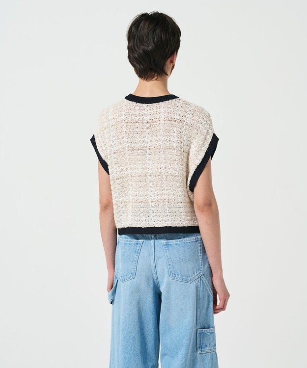 GRACE CONTINENTAL ショートニットベスト キナリ