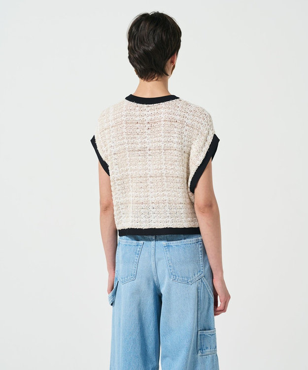 GRACE CONTINENTAL ショートニットベスト キナリ