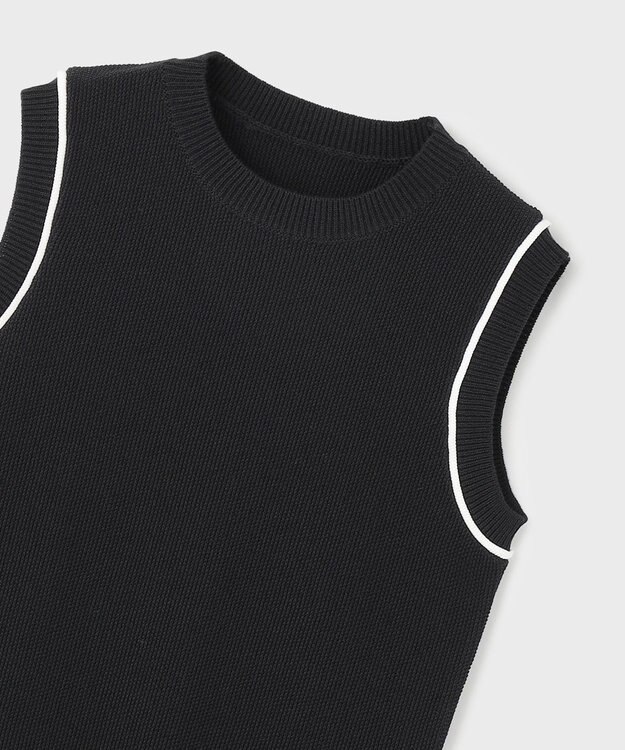 GRACE CONTINENTAL カノコニットトップ ブラック