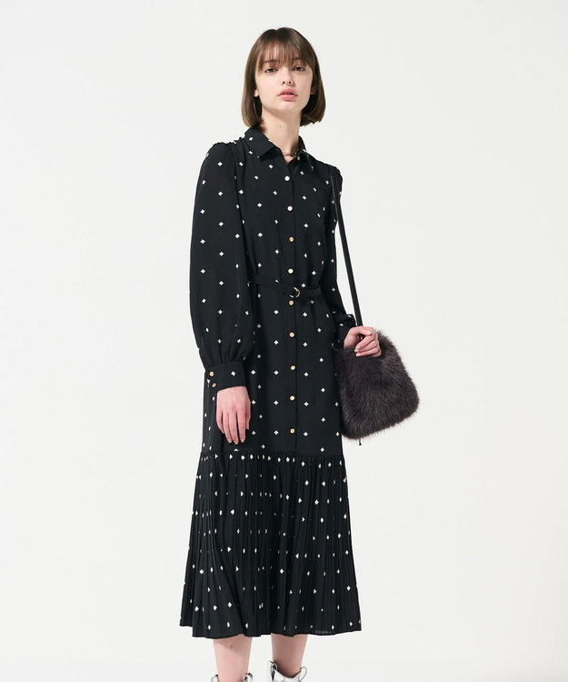 ベルト付刺繍ロングワンピース / GRACE CONTINENTAL | GRACE