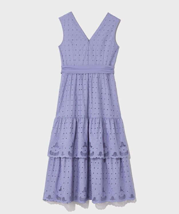 GRACE CONTINENTAL カットワークembドレス ブルー