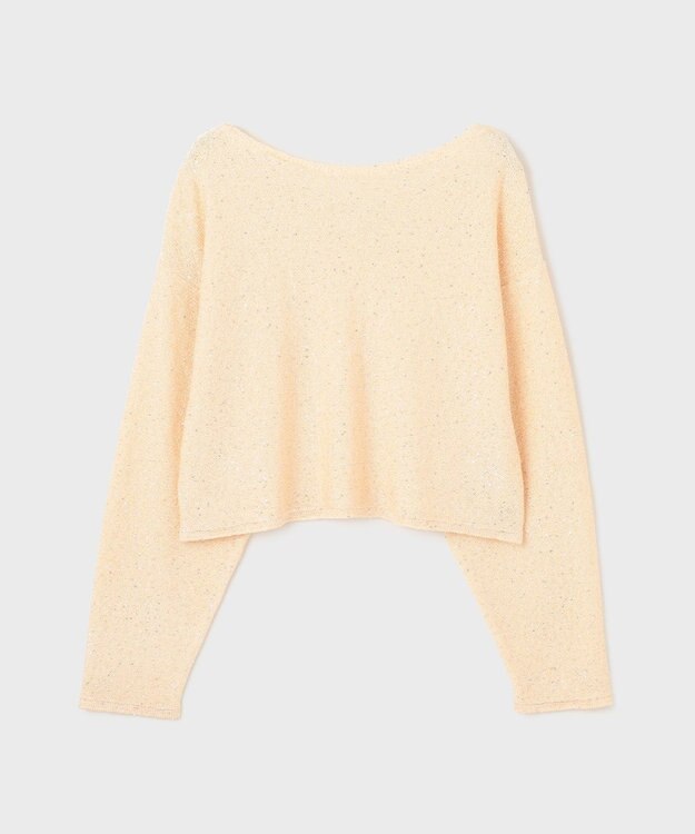 【即完売品】 Aimeine エメイン　スイビシアースパンコールニット　グレー スイビシアースパンコールニット｜PETAL ONLINE（ペタルオンライン）