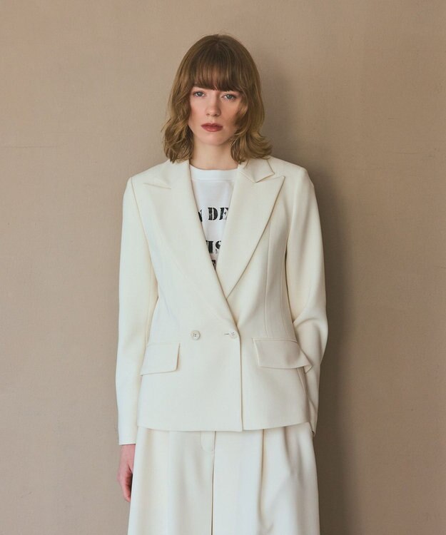 GRACE CONTINENTAL トリアセコンシャスジャケット キナリ