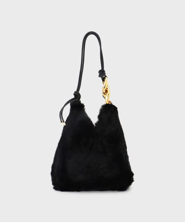 GRACE CONTINENTAL a point etcビッグチェーンバッグ ブラック