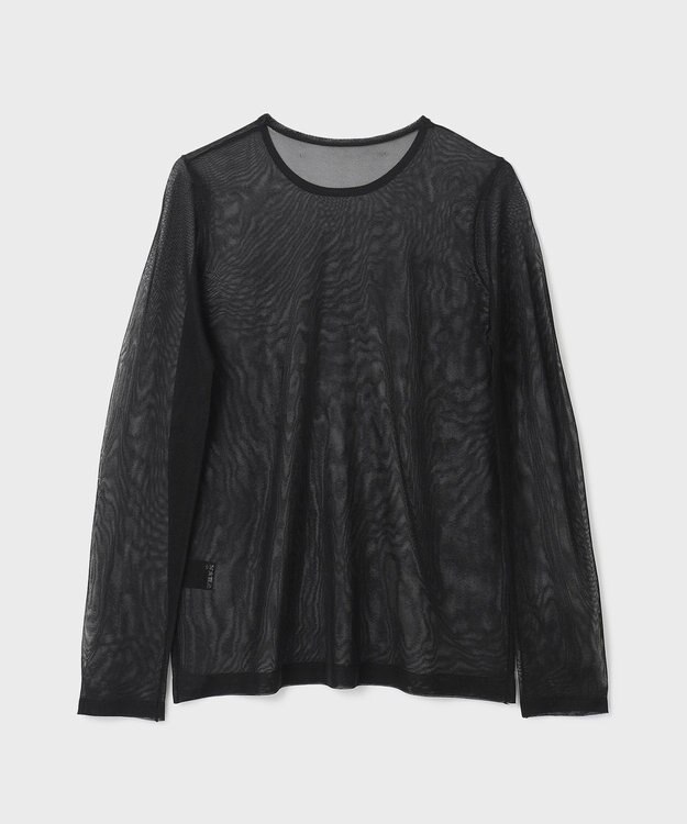 GRACE CONTINENTAL シアークルーニットトップ ブラック