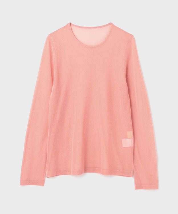 GRACE CONTINENTAL シアークルーニットトップ ピンク