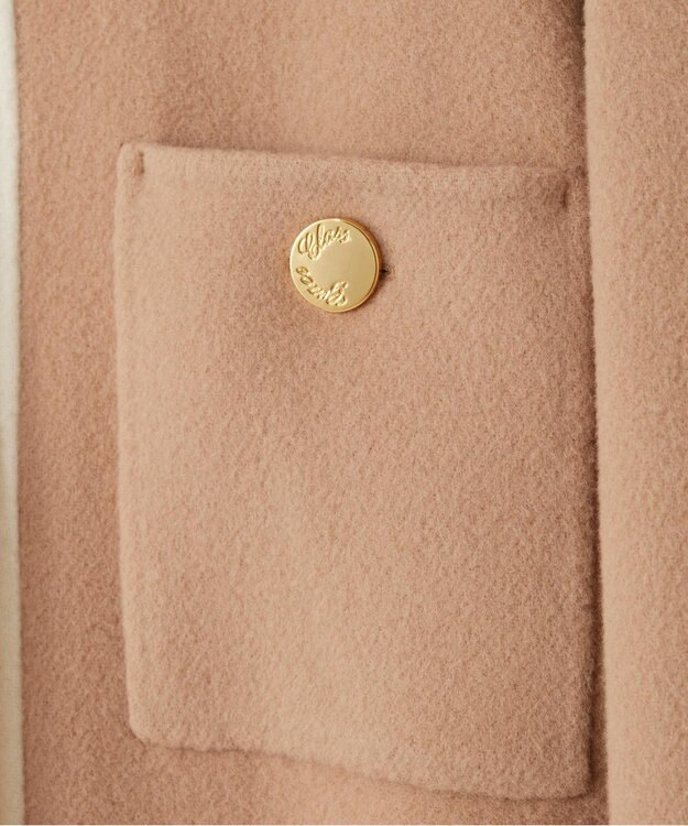 GRACE CONTINENTAL ラインフードリバーコート キャメル