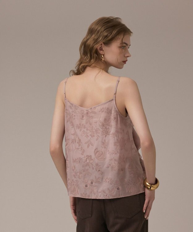 GRACE CONTINENTAL エンブロイダリーキャミブラウス ピンク