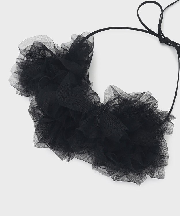 GRACE CONTINENTAL フラワーチュールベルト ブラック