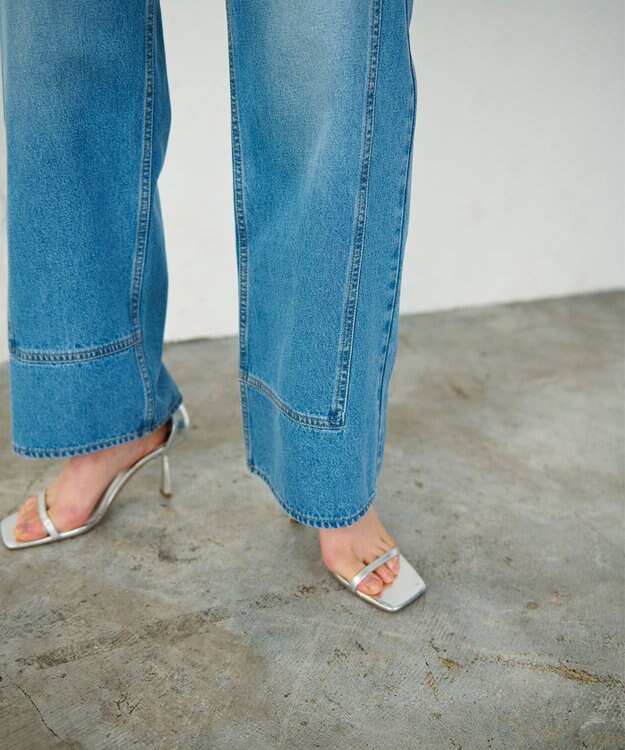 GRACE CONTINENTAL ラップデニムパンツ インディゴ
