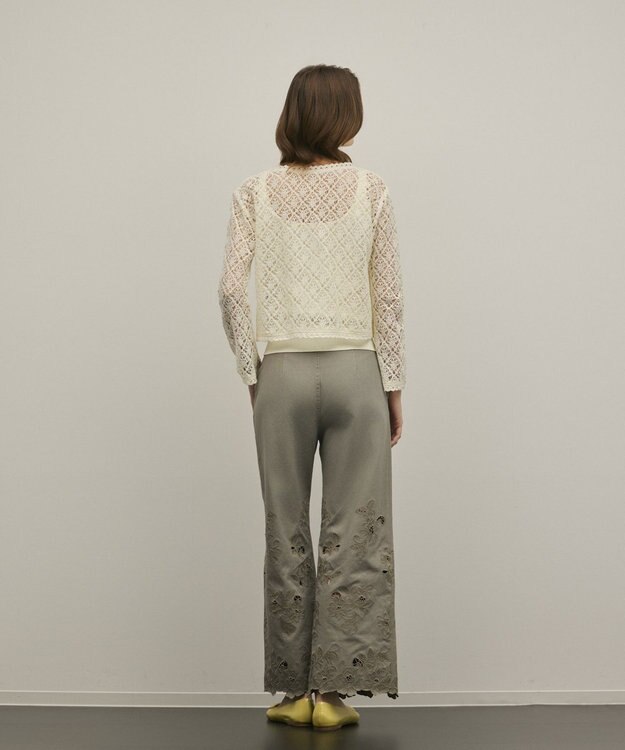 GRACE CONTINENTAL レースフレアスリーブトップ キナリ