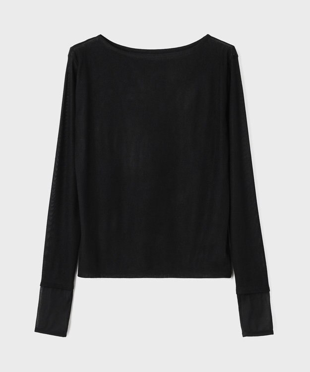 GRACE CONTINENTAL シアーレイヤードカットトップ ブラック