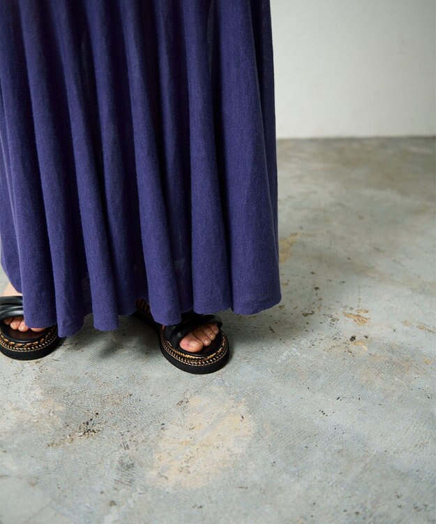 GRACE CONTINENTAL ニットキャミワンピース ブルー