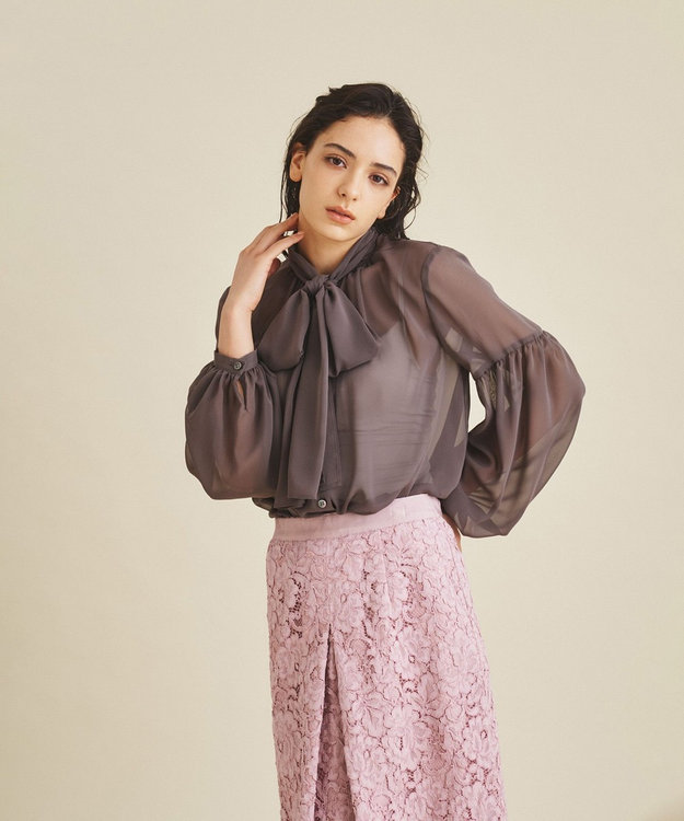 Grace continental シホンブラウス ビッグボウシフォンブラウス / GRACE CONTINENTAL | GRACE