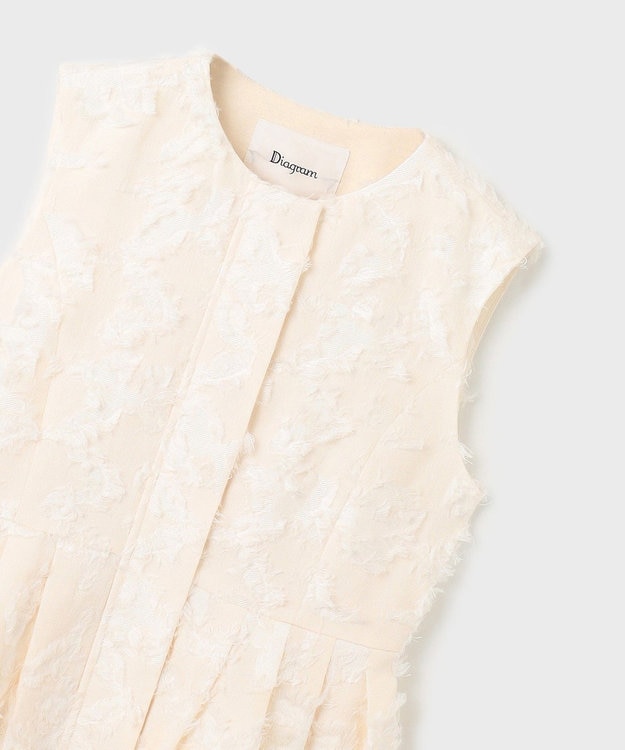 GRACE CONTINENTAL カットジャガードジレ キナリ