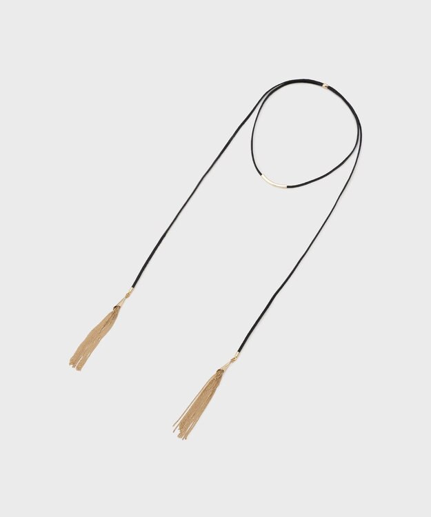 GRACE CONTINENTAL レザーレイヤードチョーカー ブラック